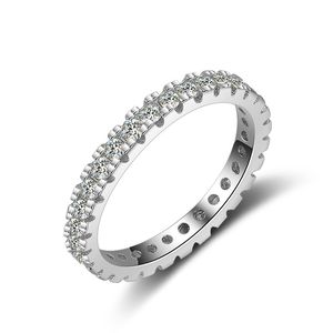 14 k goud kleur Moissanite echte witte diamant bruiloft voor vrouwelijke mode topaas edelsteen bizuteria sieraden ring