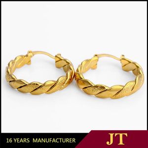 BOUCLES D'OREILLES EN OR JAUNE 14 K GF ED IP CERCLE CHARNIÈRE MOYENNE GRANDE BOUCLES D'OREILLES265y