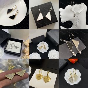 14 gemengde oorbellen Diamond Stud Earring luxe designer sieraden mannen oorringen mannen hoepel oorbel gouden hoepels Orecchini bungelt Aretes Bijoux