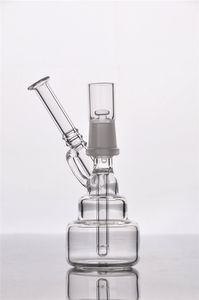 14 mm de vidrio Nail Pure Oil Rigs Fumar Hookahs Bongs con clavo Recycler Water Pipes Shisha Bong Perc Ice Splash