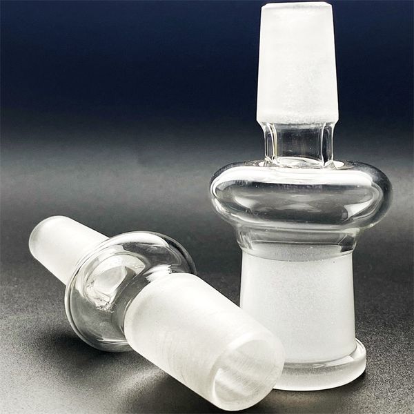 Bang à narguilé avec adaptateur en verre de 14 mm à 18,8 mm pour plate-forme de forage de pipeline E