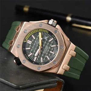 14% de réduction Watch Watch Mens Quartz Oak Hexagon Hexl Man Ladies Wristwatch Strap Rubber Sports 9009 moderne