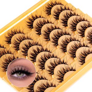 14 Paren Fairy False wimperfaux 3D mink wimper Lashes Extensions Soft Light Fluffy herbruikbare wreedheid Gratis make -up