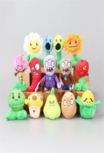 14 PCSSet PVZ Plants vs Zombies Soft Plush Toy Dolls Kids cadeau 916 cm LJ2009023827556