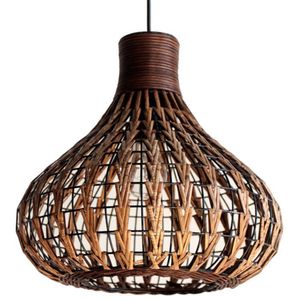 Rotan Plafond Hanglamp Zuidoost-Azië Knoflook Eetkamer Handgemaakte Studeerkamer Restaurant Salon Ui Opknoping Kroonluchter Armaturen