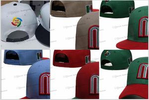 14 speciale stijlen Honkbal Snapback-hoeden voor heren Mix kleuren Sport Verstelbare petten Chapeau Mexico Flat Letter M gestikt Roze Grijs Camo TRUCKER-pet Net achterin Ju16-02