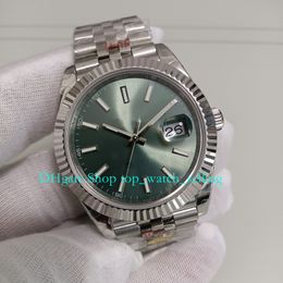 14 Orologio nuovo modello stile per uomo 41mm 904L quadrante verde vetro zaffiro lunetta scanalata bracciale in acciaio inossidabile V12 meccanico Cal.3235 orologi automatici