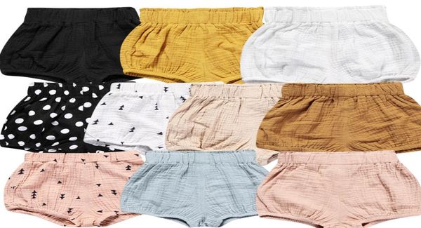 14 estilos Pantalones cortos a cuadros para bebés Toddle PP Pantalones Verano Algodón Lino Niños Pantalones cortos de pan sueltos Pañales para recién nacidos Boutique Calzoncillos Ropa 2972730