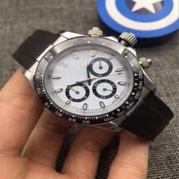 14 estilos hombres miran espejo de zafiro relojes masculinos 40 MM reloj mecánico automático correa de reloj de caucho sintético impermeable Wristwatche254w