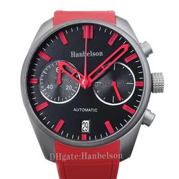 14 stijlen herenhorloge rood speciale editie sport rubberen band quartz uurwerk chronograaf klok 42 mm polshorloge