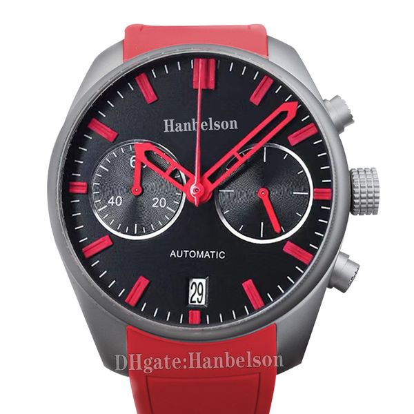 14 Styles montre pour hommes rouge édition spéciale sport élastique mouvement à Quartz chronographe horloge 42mm montre-bracelet