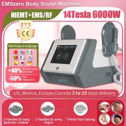 14 Tesla 6000W Body Shaping Muscle Machine Gewicht Elektromagnetisch EMSzero Sculpt 2/4/5 Handgrepen NEO Spierstimulator Vetverbranding Beeldhouwmachine