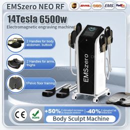 14 Tesla Neo DLS-EMSLIM Minceur Machine 6500W 4 poignées RF Emszero Hi-emt Nova Body Sculpt EMS Équipement de stimulation musculaire LOGO personnalisable