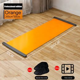 140/180/200cm sportfitness glide plaat voor ijshockey roller schaatsenschaatsen oefening mat been core training workout board 240325