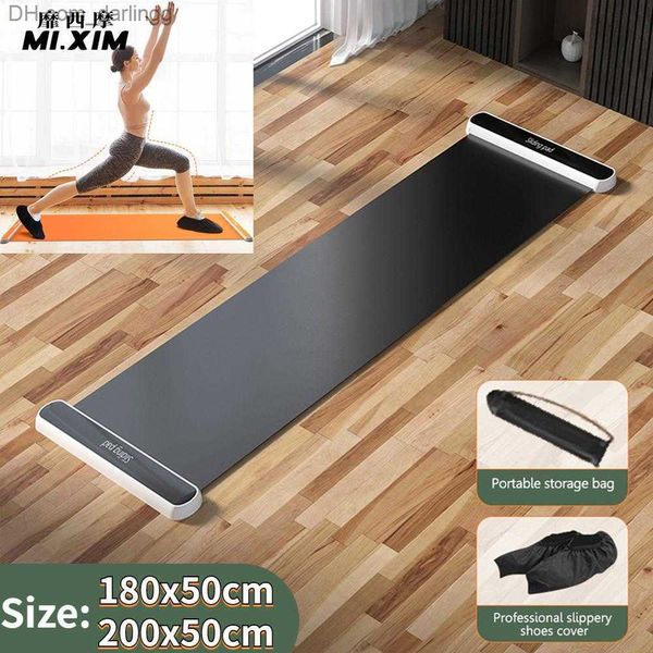 140/180 / 200 cm Sports Fitness Glide Plate pour le hockey sur glace Roller Skating Leg Exercise Mat Antiskid Leg Core Training Training Board Q230826