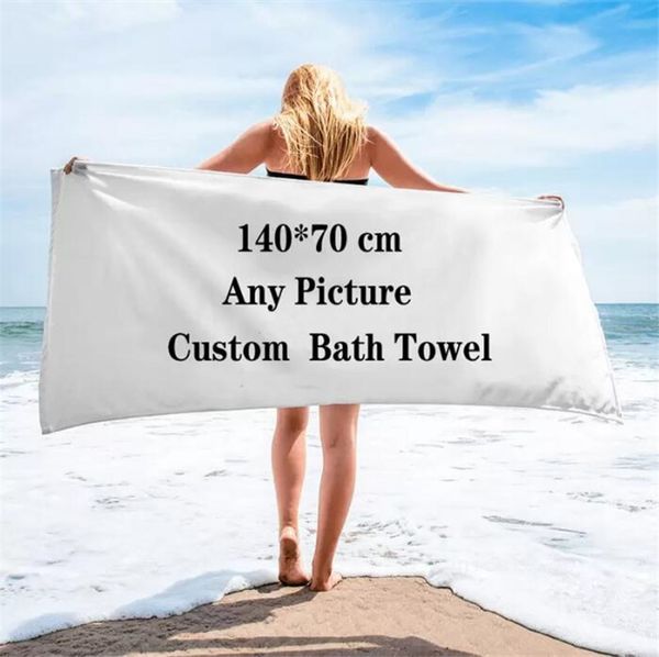 140 x 70 cm Sports Sports Beach Toall Beach Toallas de asiento de natación suave de baño de secado rápido