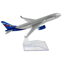 Avion en alliage à l'échelle 1400, Airbus a330 Aeroflot Russia Airlines, modèle d'avion en alliage de 16cm, jouets pour enfants, cadeau pour Collection 240115