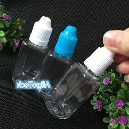 1400pcs / lot Bottle carré 30ml bouteilles transparentes pour animaux