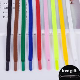 Cordón plano trenzado de 140 cm Pantalones sólidos de color sólido Capacitación de cuerda de cuerda Ropio de cuerda Craft DIY COSTING