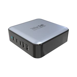 Chargeur rapide GaN 140W pour téléphone portable, téléphone portable, voyage, 5 ports USB Type C PD 3.1, charge rapide, multi-ports