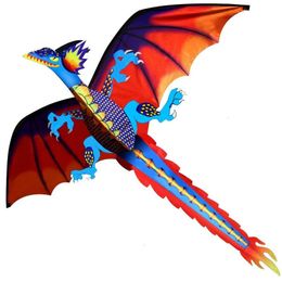 140x120cm 3D Dragon Kite Kite Animal Kite Kite Flying Outdoor Childrens Fun Fun With 100m Kite Line Board 240428