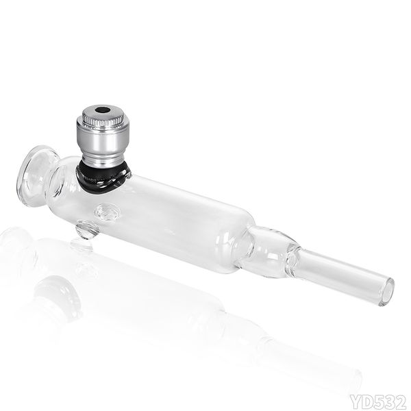 142mm verre fumer couleur claire avec bol en verre Tube Cigarette tuyau d'eau Portable vente chaude accessoires pour fumer