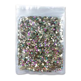 1440pcsbag cristaux Nail Art fantaisie s forme de verre plat AB bijoux diamants pierres pour décorations Design 231226