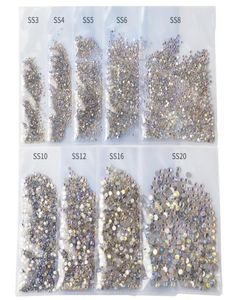 1440pcspack ss3ss20 starry ab strassons for ongles 3d flatback strass non fix cristal charme art art paillette décoratio9835401