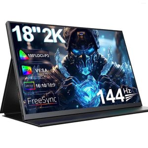 144Hz Portable Monitor 18" DCI-P3 HDMI Computer Display Matte IPS Eye Care Laptop Second Screen For Mac PC Phone