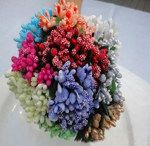 144 stks 11cm Stamens Pistil Hoofd Bloem Candy Box Millinery Bloemen Decoratieve Craft