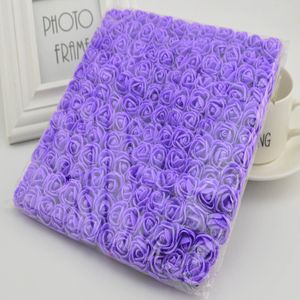 Bruiloft bloemen 144 % 2,5 cm mini -schuim rozen voor thuis bruiloft nepbloem decora plakboeking diy krans geschenkdoos kunstmatig boeket