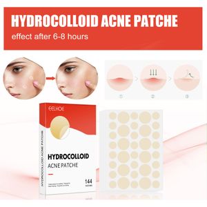 144pcs Hydrocolloïde acne -patches onzichtbare verwijdering puistje puntplekken markeringen concealer reparatie sticker vrouwen vormen accessoires
