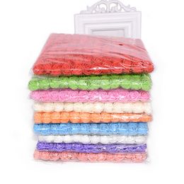 144pcs/lot 2 cm kanten schuim rozenhoofd diy rose slinger bruiloftsfeest Valentijnsdag cadeau bloem decor c1124