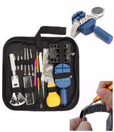 144pcs per set reparatietabel gereedschappen horloge gereedschappen klok reparatie tool kit opener link pin remover set veerbar horlogemaker7003672