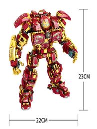 1450PCS Bouwstenen Stad Oorlog Armor Robot Mecha Figuren Bricks Speelgoed met Instructies Showmodel Kinderen Toys6476300