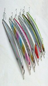 145 cm 20 g Señuelo de pesca en el mar Juego de aparejos China Gancho Minnow Cebo Forma delgada Señuelo Plástico Duro Cebo Casting Spinner Cebo flotante 2867596