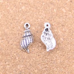 146 stks Antiek Zilver Brons Geplated Conch Shell Charms Hanger DIY Ketting Armband Bangle Findings 20 * 10 * 4mm