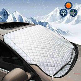Couverture de pare-brise de voiture 147x70cm, protection contre la poussière de neige et de glace, protection contre la lumière du soleil