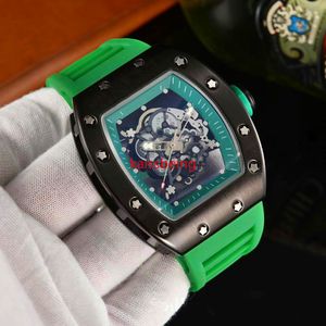 147 Top marque de luxe R-aiguille évidée perméable dessin couleur visage luxe étanche hommes montres à quartz automatiques