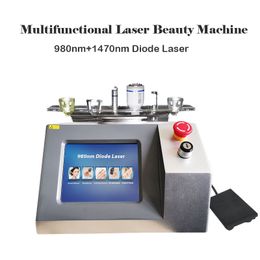 1470nm 980nm Diode Laser Lipolisis Machine commerciale Traitement de physiothérapie Fibre optique Liposuccion Poignée Dissolution des graisses