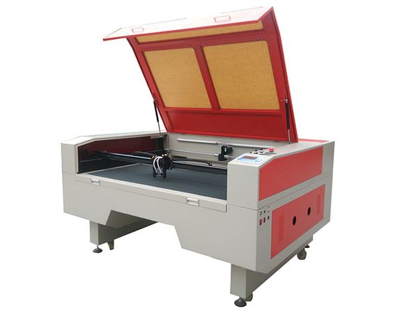 Machine de découpe laser CO2 1490 150W. Deux têtes, table en nid d'abeille utilisée pour l'ABS, l'acrylique, le tissu, le cuir et d'autres matériaux non métalliques