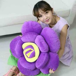 14 cm 3d Rose Pillow Flowers kussen met vul gevuld speelgoed grappige pluche bolster kerstcadeau schattige cadeaus voor meisje huis deco J220729