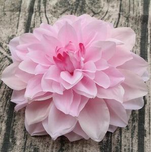 14 CM grand corsage en soie artificielle coiffe dahlia chrysanthème fleurs à la main bricolage décor à la maison tête GB568