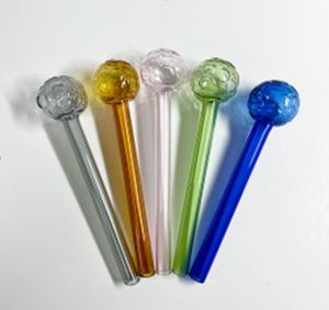 14 cm Pyrex glazen oliebrander pijp droog kruid kleurrijke waterhandpijpen rookaccessoires glazen buis