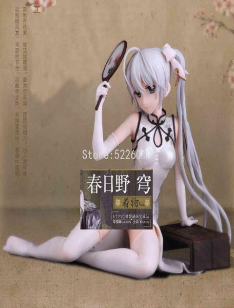 14cm Yosuga No Sora Anime Figura Kasugano Sora PVC Figura de acción Kasugano Sora Cheongsam Figurina Adulto Modelo de regalo de regalo H11249808598
