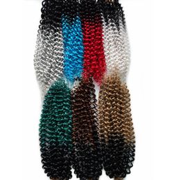 14 pouces 100g Pervado Hair gris ombre Synth￩tique Water Wave Crochet Traids Extensions de cheveux One Piece Bohemian Braiding Bulk1482340