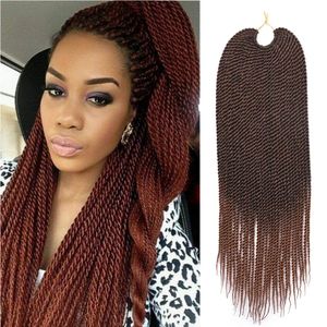 14 pouces 30 stands torsion sénégalaise Crochet tresses de cheveux torsion sénégalaise Crochet tressage cheveux synthétiques Crochet Extensions de cheveux