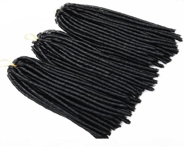 14 pouces 70g pack crochet tresses synthétique tressage extension de cheveux afro coiffures doux dreadlock brun noir épais full7359786