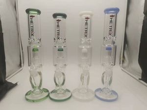 14 pouces verre Bong percolateur tabac narguilé 4 couleurs pneu tuyau d'eau 14mm Joint femelle avec bol et tige inférieure