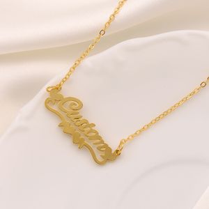 Pendentif en forme de cœur en Rhodium rempli d'or fin 14 carats, cadre avec accents d'étoiles, chaîne, Script, mot, breloque, bijoux cadeau pour femmes